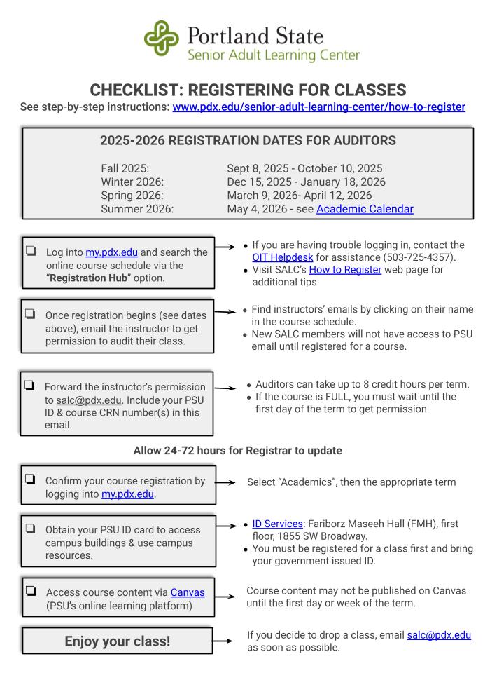 Registering for Classes