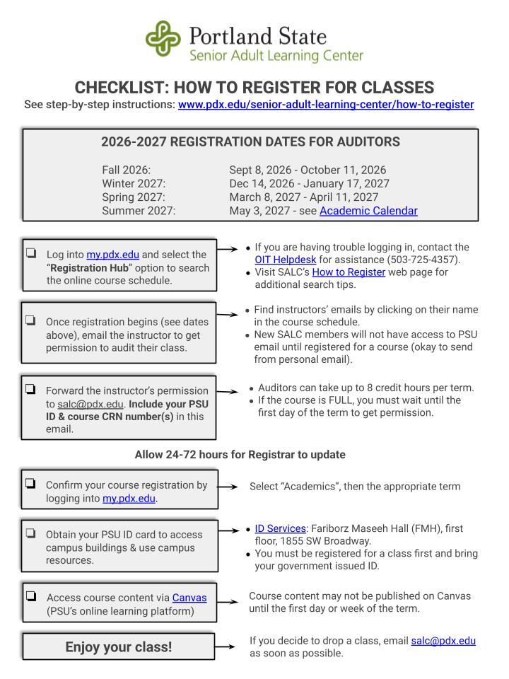 2026/27 Registration Checklist