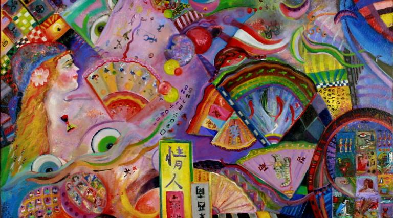 Close up of artwork