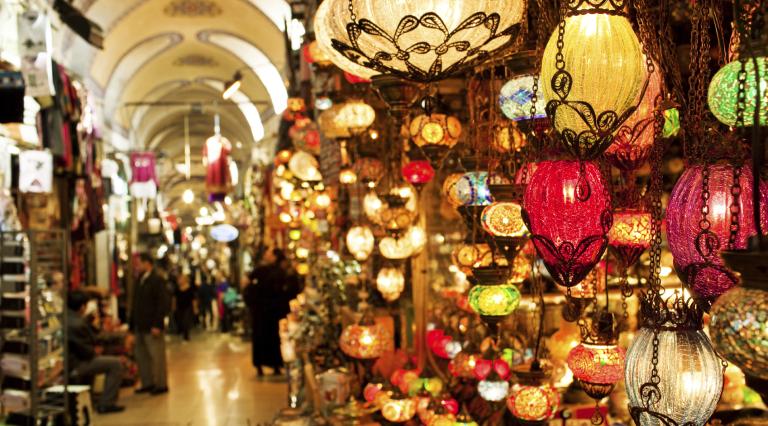 Lantern shop in the Middle East