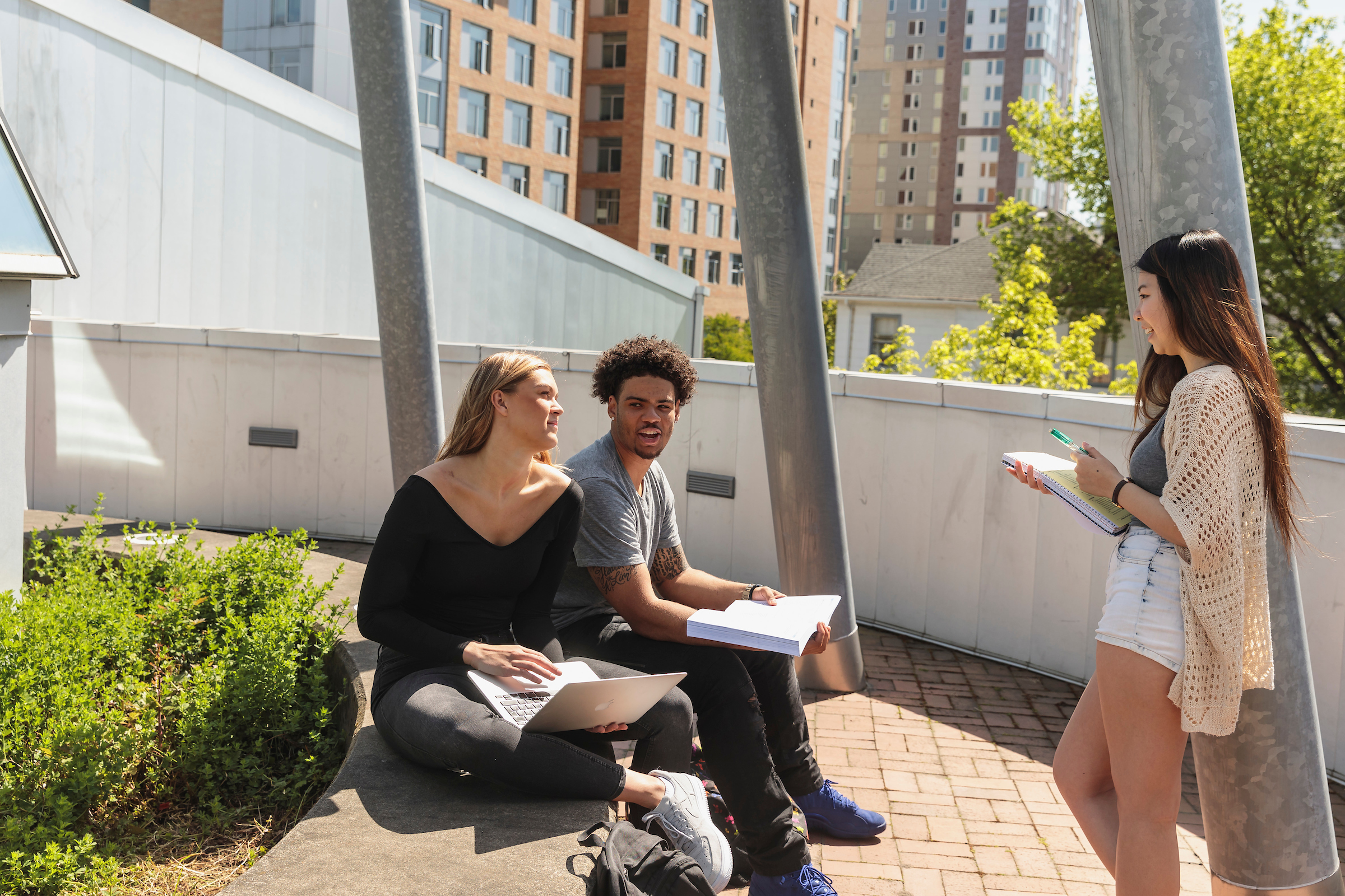 Students outside