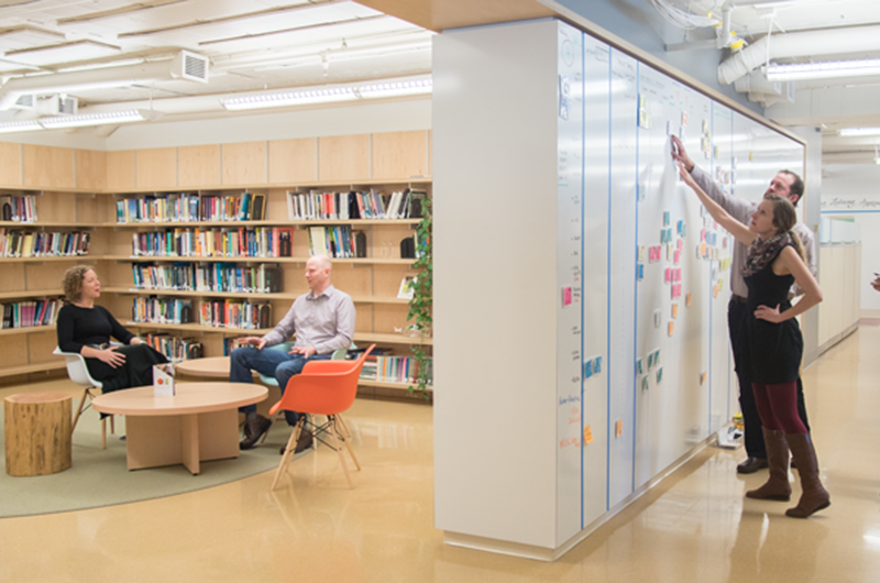 workspace in the Office of Academic Innovation