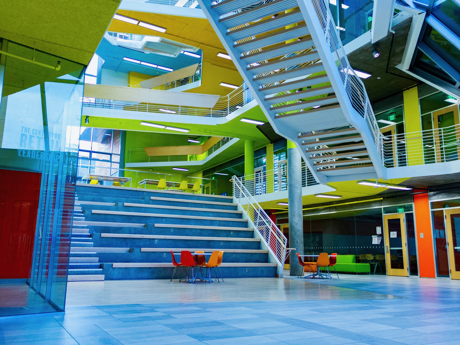 The first floor of the Karl Miller Center.