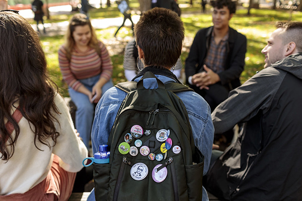 group of PSU Honors students socializing