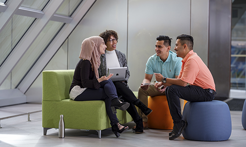 PSU Students studying together