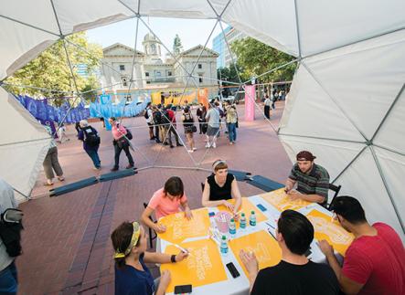 PSU Graphic Design students participating in Design Week
