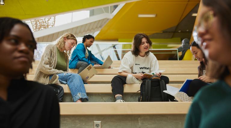 students studying in KMC