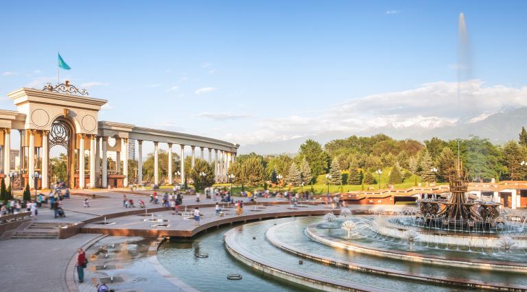 A fountain in Kazakhstan