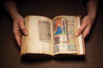 photo of a medieval book