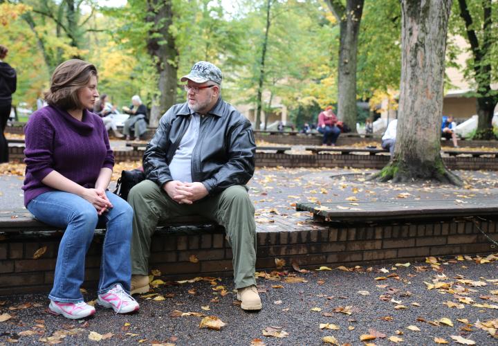 Veteran in Park Blocks