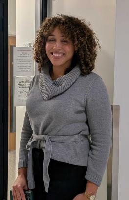 Jennifer Bell, director of financial aid at Portland State University, stands outside the Financial Wellness Center