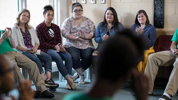 Students in juvenile capstone project