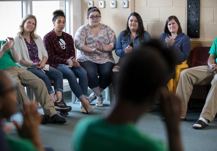 Students in juvenile capstone project