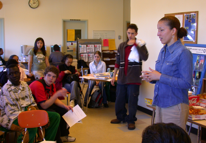 An advising sessions with prospective PSU students