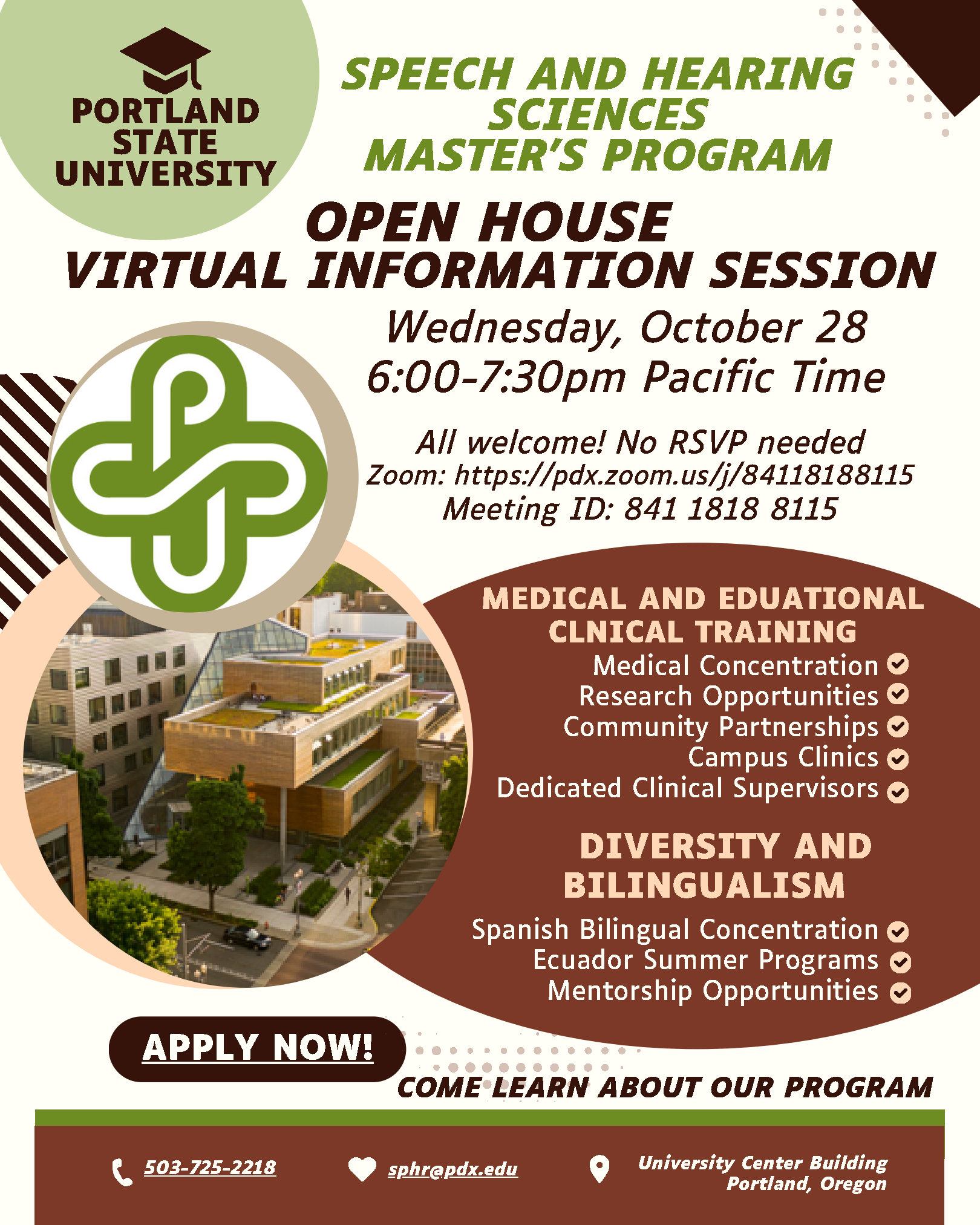 SPHR Graduate Session Flyer
