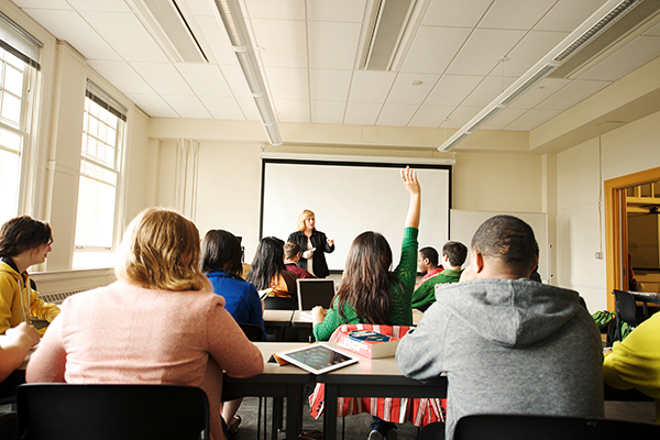 PSU speech and hearing students in class