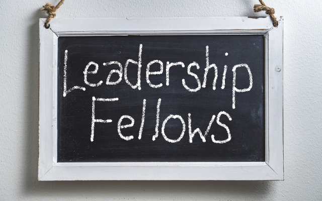 Chalkboard that says Leadership Fellows
