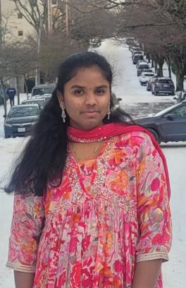 photograph of Nivedita Boyina, student worker at SLS