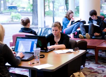 Students Studying in Smith Memorial Union