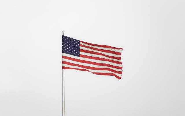 United States flag.