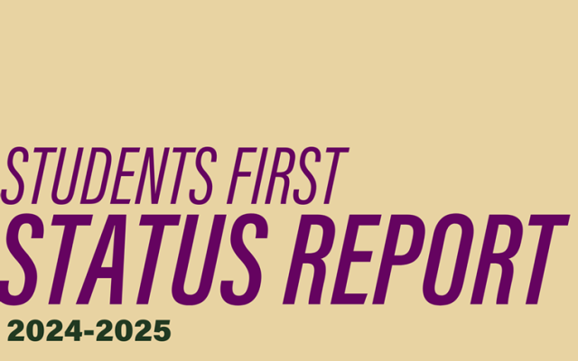 students first status report cover 2024-2025