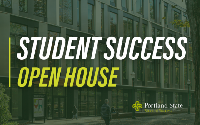 Text: "Student Success Open House"