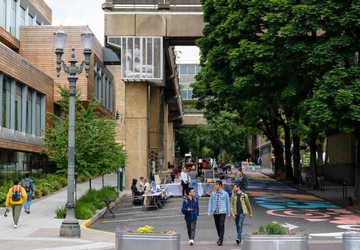 Campus walkway