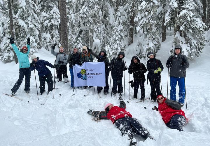 A group of students on our cross country ski trip 2023