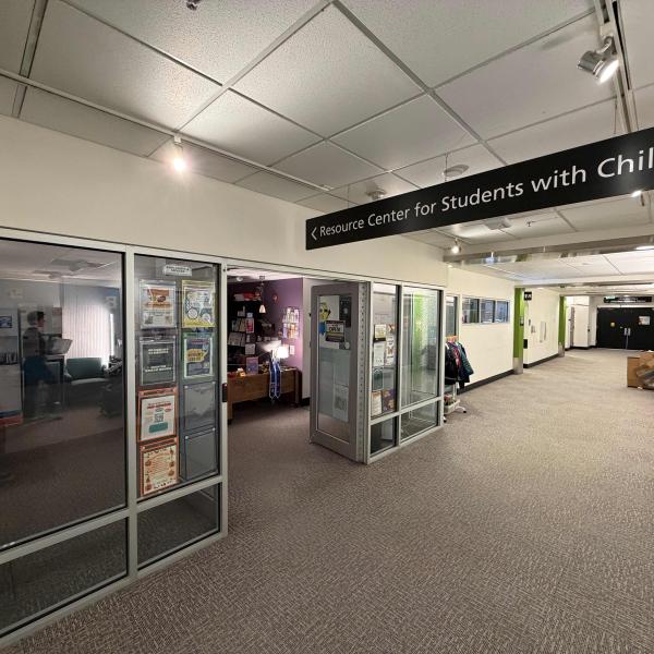 Entrance of the resource center for students with children