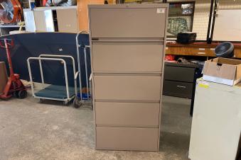 5-drawer file cabinet