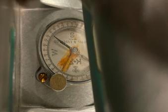 rusting inside integrated compass