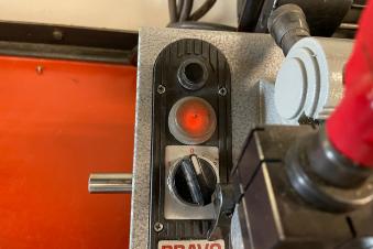 power button and control knob
