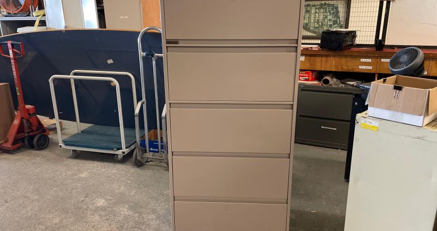 5-drawer file cabinet