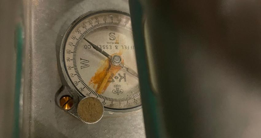 rusting inside integrated compass