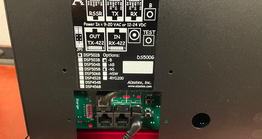 rear of 2-digit display