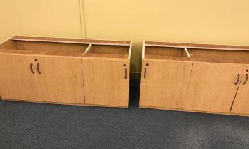library counter cabinets