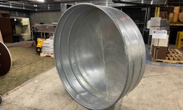 tank on its side