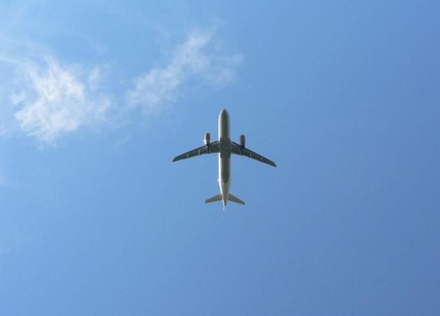 airplane in sky