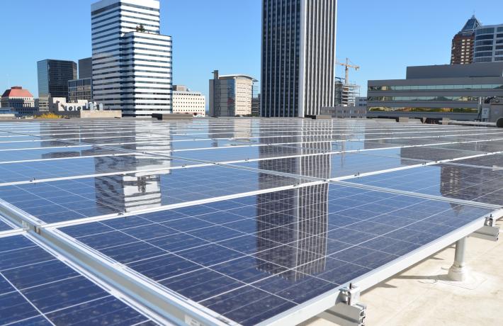 solar panels on millar library