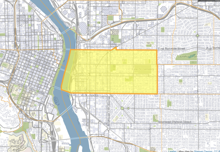 map of portland