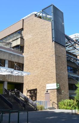 science research and teaching center southeast entrance