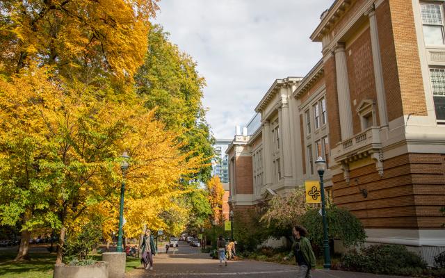 Lincoln Hall in the Fall Months