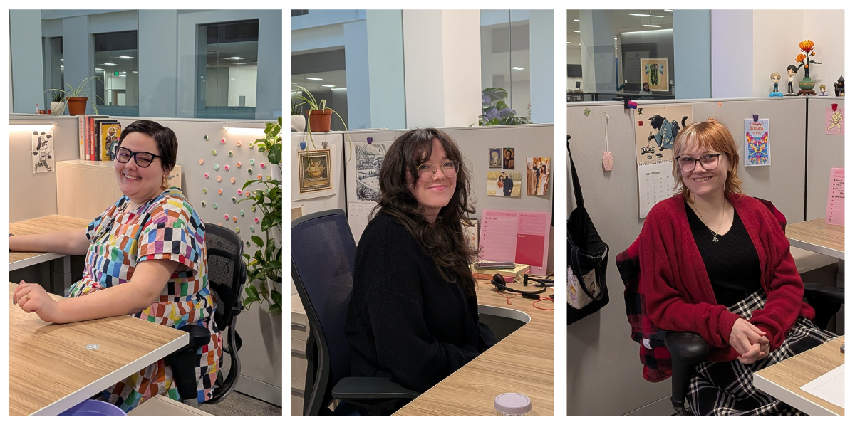 FWC financial coaches from left: Grace Socha, Megan Stevenson, and Taylor Hoyne