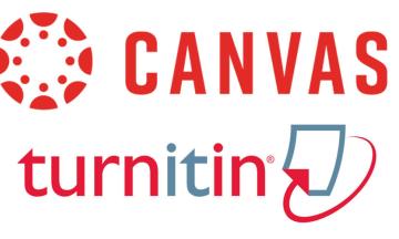 Canvas and turnitin logos next to eachother 