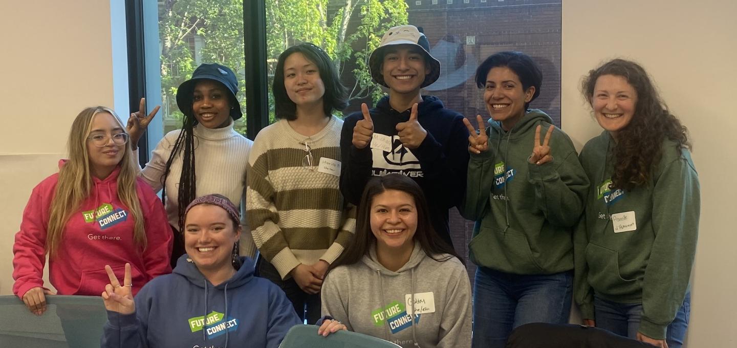 Image of Future Connect students and staff at PSU