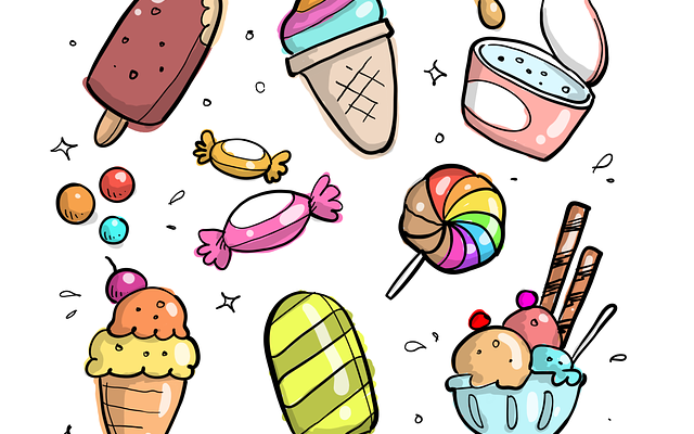 Cartoon image of ice cream
