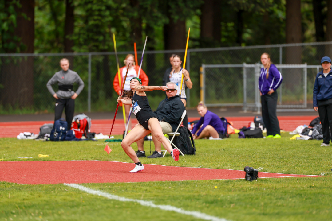 Ocean Rideout in javelin throw