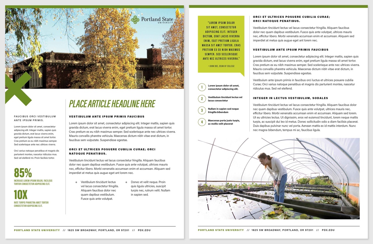 Example of Double Sided One Page document