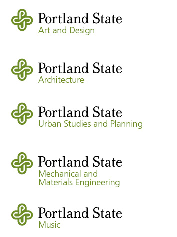 Example of PSU Departmental Logos