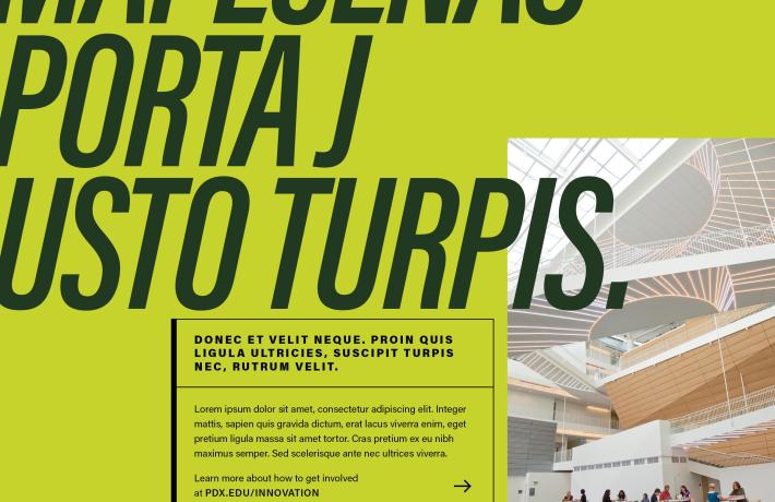 Example of print materials template